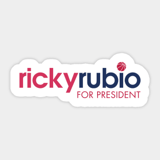Ricky Rubio for President Sticker